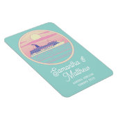 Maßgeschneiderte Türsignierung Moderne Retro-Namen Magnet (Rechte Seite)