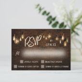 Maßgeschneiderte Typografie Industriesteine, Ediso RSVP Karte (Stehend Vorderseite)