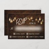 Maßgeschneiderte Typografie Industriesteine, Ediso RSVP Karte (Vorne/Hinten)