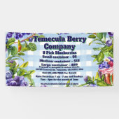 Maßgeschneiderte U-Pick Blue Berry Farm Sales Werb Banner (Horizontal)