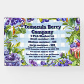 Maßgeschneiderte U-Pick Blue Berry Farm Sales Werb Banner (Horizontal)