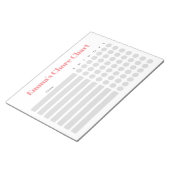 Maßgeschneiderte Übersicht Notizblock (angewinkelt)