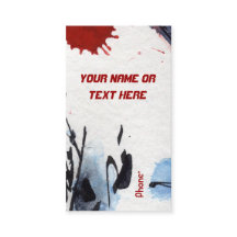 Maßgeschneiderte, ungewöhnliche Abstrakte Visitenk