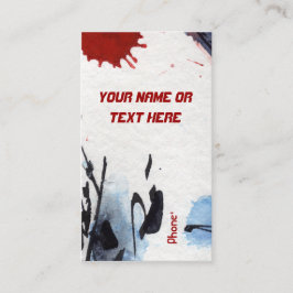 Maßgeschneiderte, ungewöhnliche Abstrakte Visitenk Visitenkarte