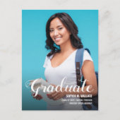 Maßgeschneiderte Uni mit Foto-Ankündigung Ankündigungspostkarte (Vorderseite)