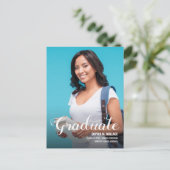 Maßgeschneiderte Uni mit Foto-Ankündigung Ankündigungspostkarte (Stehend Vorderseite)