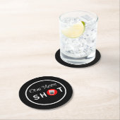 Maßgeschneiderte Untersetzer mit Shot Glass Graphi (Vor Ort)