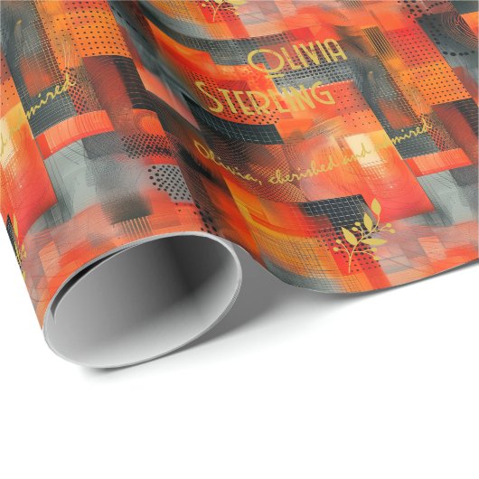 Maßgeschneiderte, urbane Inspirierte Geschenkwrap  Geschenkpapier (Rolleneckpunkt)