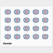 Maßgeschneiderte USA Emblem Stickers (Blatt)