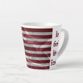 Maßgeschneiderte USA-Flagge, Red White Stripes Sta Milchtasse (Rechte Ecke)