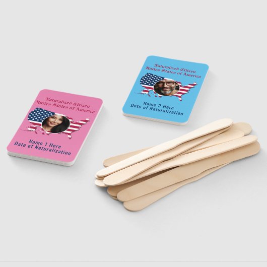 Maßgeschneiderte USA Naturalized Citizen Seine Her Fächer (Non-assembled)