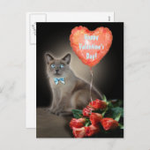 Maßgeschneiderte Valentine Feiertagspostkarte (Vorne/Hinten)