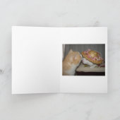 Maßgeschneiderte Valentinkatzen Feiertagskarte (Innenseite)