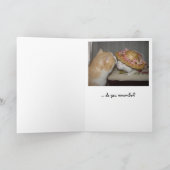 Maßgeschneiderte Valentinkatzen Feiertagskarte (Innenseite)