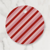 Maßgeschneiderte Valentinstreifen Geschenkanhänger (Rückseite)