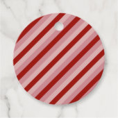 Maßgeschneiderte Valentinstreifen Geschenkanhänger (Vorderseite)