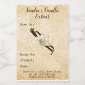 Maßgeschneiderte Vanilla Extract Flasche Etikett (Einzelnes Label)