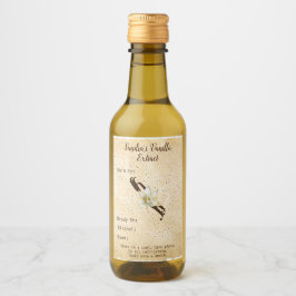 Maßgeschneiderte Vanilla Extract Flasche Etikett