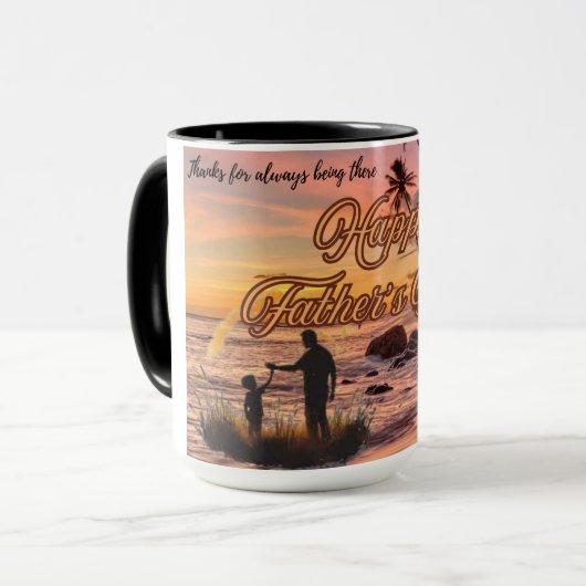 Maßgeschneiderte Vatertag-Tasse Tasse (Vorderseite Links)
