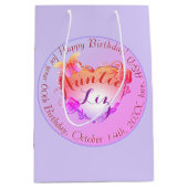 Maßgeschneiderte Veranstaltung/Geburtstagsfeier Ro Mittlere Geschenktüte (Vorderseite)