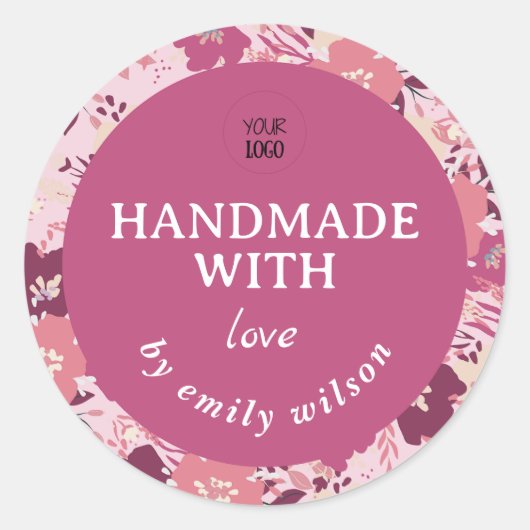 Maßgeschneiderte Verpackung für Wasserfarben und H Runder Aufkleber (Vorderseite)