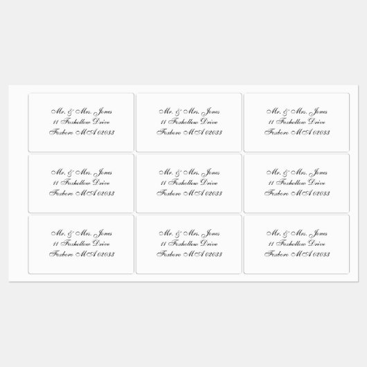 Maßgeschneiderte Versandmarken Etiketten (Blatt)