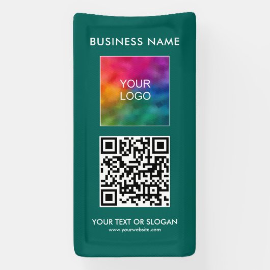 Maßgeschneiderte vertikale, moderne QR-Code-Busine Banner (Vertikal)