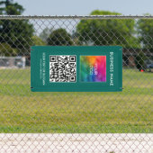 Maßgeschneiderte vertikale, moderne QR-Code-Busine Banner (InSitu)