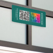 Maßgeschneiderte vertikale, moderne QR-Code-Busine Banner (Draußen Gebäude)