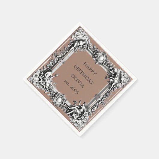 Maßgeschneiderte Viktorianische Scrollrahmen - MOC Serviette (Ecke)