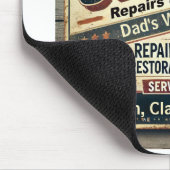 Maßgeschneiderte Vintage Garage Mouse Mat Mousepad (Ecke)