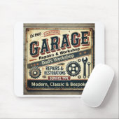Maßgeschneiderte Vintage Garage Mouse Mat Mousepad (Mit Mouse)