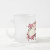 Maßgeschneiderte Vintage Niedliche Girly Floral Br Mattglastasse (Links)