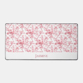 Maßgeschneiderte Vintage Rosenstöcke Schreibtischunterlage (Vorderseite)