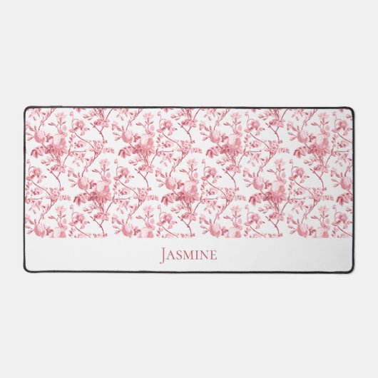 Maßgeschneiderte Vintage Rosenstöcke Schreibtischunterlage (Vorderseite)