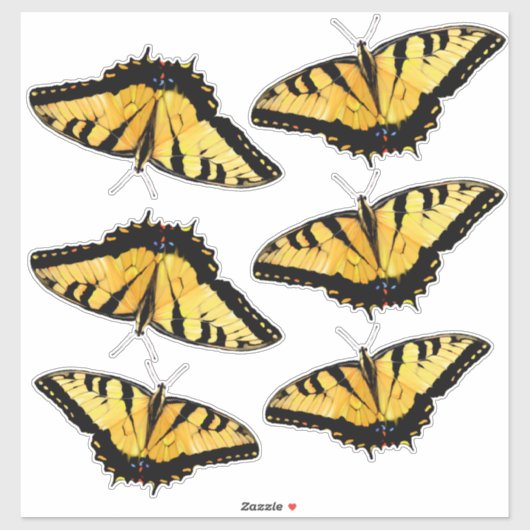 Maßgeschneiderte Vinyl-Aufkleber - 6 Tiger-Fracks Aufkleber (Blatt)