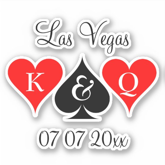 Maßgeschneiderte Vinyl Aufkleber für Las Vegas Hoc (Vorderseite)