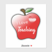 Maßgeschneiderte Vinyl-Aufkleber - I Liebe Lehrsti Aufkleber (Blatt)