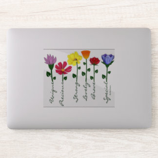 Maßgeschneiderte Vinyl-Aufkleber- Wildblumen n' Aufkleber