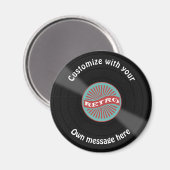 Maßgeschneiderte Vinyl-Aufzeichnungen Magnet (Vorderseite/Rückseite)