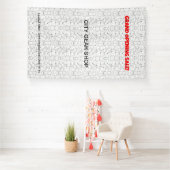 Maßgeschneiderte Vinyl-Banner im Freien ・ Vollfarb Banner (Insitu)