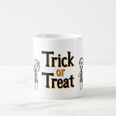 Maßgeschneiderte Vinyl Sticker Happy Skelette Kaffeetasse (Mittel)