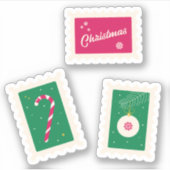 Maßgeschneiderte Vinyl Sticker Porto Weihnachtsfei (Vorderseite)