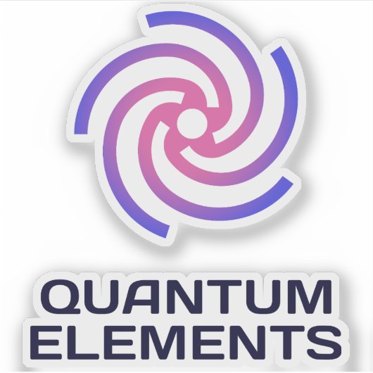 Maßgeschneiderte Vinyl Sticker Quantenelemente (Vorderseite)