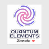 Maßgeschneiderte Vinyl Sticker Quantenelemente (Blatt)