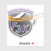 Maßgeschneiderte Vinyl Stickers mit SWSS F3K Emble Aufkleber (Blatt)