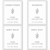 Maßgeschneiderte Vinyl wasserdichte Badezimmermark Aufkleber (Vorderseite)