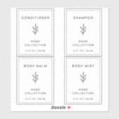 Maßgeschneiderte Vinyl wasserdichte Badezimmermark Aufkleber (Blatt)