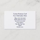 Maßgeschneiderte Visitenkarten Blüten Blühen Blaue Visitenkarte (Rückseite)