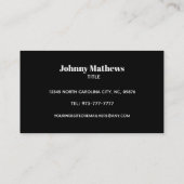 Maßgeschneiderte Visitenkarten für den Druckausgle Visitenkarte (Rückseite)